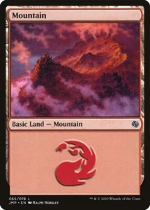 Tarjeta Magic Gathering MTG Mountain casi nueva #065 Jumpstart JMP inglés - Imagen 1 de 3