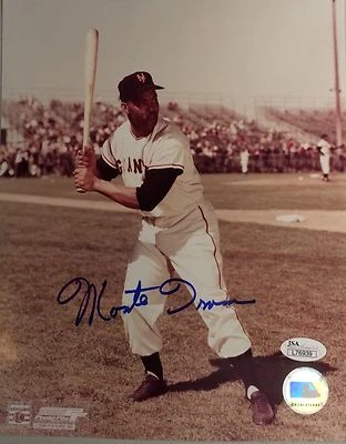Monte Irvin San Francisco Giants Autographed 8x10 Pose 2 w/ JSA COA - Image 1 of 2