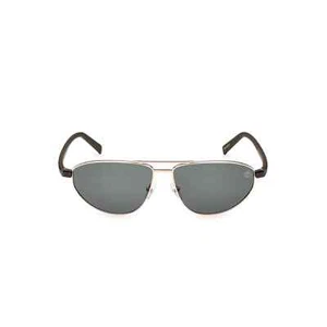 Timberland TB9324 32R Gold & Green Polarized Aviator Metal Sunglasses 62-14-150 - Picture 1 of 4