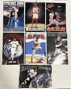 Lot of 7: 1990s Costacos Brothers 4x6 Poster Samples Gretzky Ripken Larry Bird - Picture 1 of 13
