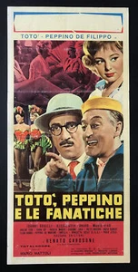 CINEMA-locandina TOTò PEPPINO E LE FANATICHE de filippo, panaro, MATTOLI - Foto 1 di 1