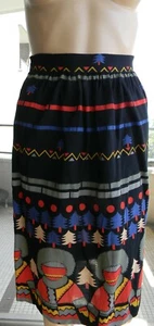 VINTAGE 1950s Original Rockabilly Rare Eskimo Print Skirt - Bild 1 von 12