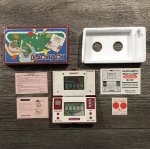 Nintendo Pocketsize Black Jack Game And Watch Handheld BJ-60 CIB GETESTET Vintage 1985 - Bild 1 von 12