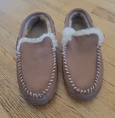 Zapatillas de mocasín forradas de piel de oveja marrón Cabela para hombre 10 Foto 1 de 4