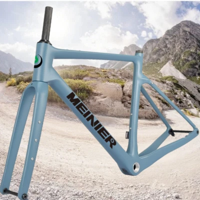 Carbon Fahrradrahmen Scheibe Bremse Straßenrahmen 700C x47C Gravel Bike Frameset - Bild 1 von 4