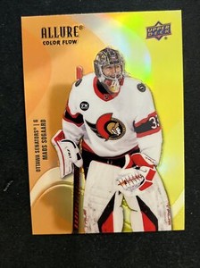 22-23 UD Allure Hockey Rookie Color Flow Orange-Yellow SF-15 Mads Sogaard