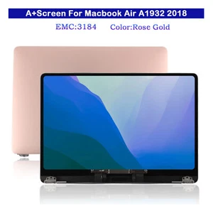 For Apple Macbook Air 13" 2018 A1932 LCD Display Screen Replacement Rose Gold - Picture 1 of 10