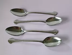 Ekco Seashell Stainless Set of 4 Teaspoons Eterna Japan - Picture 1 of 4