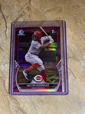 2023 Bowman Chrome Prospects Hector Rodriguez BCP-95 Fuchsia Refractor Rookie