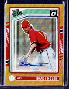 2024 Donruss Baseball Optic Gold Refractor Auto #/10 Brady House Nationals - Bild 1 von 1
