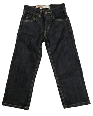 Levis Boys 505 Regular Jeans Dark Blue - Image 1 of 2