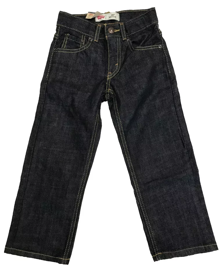 Levi's 505 Boys Adjustable Waistband Straight Leg Regular Fit Jeans 12 Reg M2955