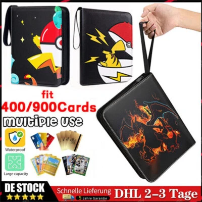 MARKENLOS 50Seiten Sammelalbum Pokemon Karten Portfolio Pocket Heft Ordner Buch DE