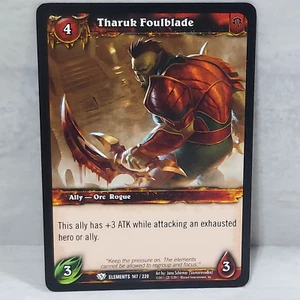 World Of Warcraft War Of The Elements Tharuk Foulblade 147/220 TCG Card - Picture 1 of 2