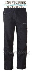 DRIFT CREEK OUTDOORS #7905P BLACK TUNDRA TECH RUGGED MENS RAIN GEAR PANTS WORK - Picture 1 of 3