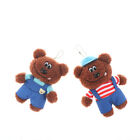 Small Bear Keychain Plush Doll Toys Hat Bear Bald Bear Keyring Pendant Gifts