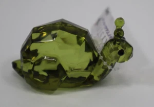 6CED Moosgrüne Schnecke Crystal Expressions Acryl Figur Ganz acry - 1096 - Bild 1 von 7