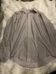 Camisa Brooks Brothers 346 Puño Francés Talla 14 1/2-32 Botones - Imagen 1 de 3