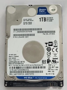 WD10SPZX-60Z10T0, 03 NOV 2020, Thailand, WX7, Western Digital 1Tb 2.5" Sata HDD - Imagen 1 de 2
