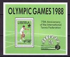 Liberia # 1096 MNH Souvenir Sheet  1988 Korea Olympics Sports Tennis