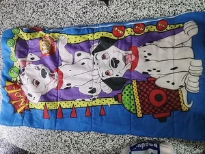 Walt Disney's 101 Dalmations Child's Slumber Sleeping Bag 30"x54" Vintage 90s - Picture 1 of 3