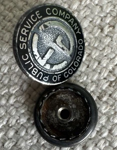1930’s Sterling Public Service Company Of Colorado Tie Tact Screw Back - Picture 1 of 3