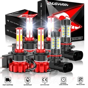 FIT Mercedes-Benz C230 2002 - 2007 6pc Combo LED Headlight + Fog Light Bulbs Kit - Bild 1 von 19