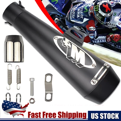 Motorcycle Exhaust Muffler Pipe DB Killer Slip On M4 Exhaust GSXR 750 38-51 mm - Image 1 of 4