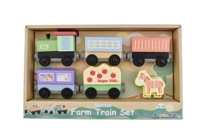 Sundae 7 Farm Animals Magnetic Train Set - Picture 1 of 1