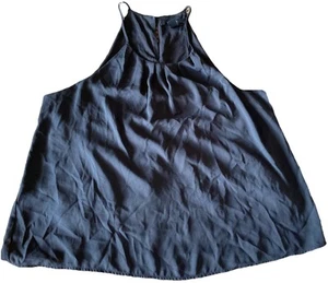 Forever 21 schwarzes Spaghettiträger Lagenlook Tanktop Bluse Damen Größe L/G - Bild 1 von 15