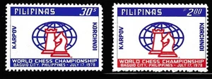 Philippinen 1978 Sc # 1352-53 World Chess MNH OG - Bild 1 von 1