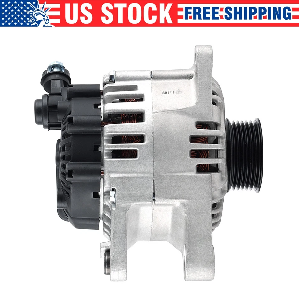 Genuine Alternator Fit 2005-2008 Hyundai Tiburon / 2005-2009 Hyundai Tucson 2.7L Foto 1 de 4