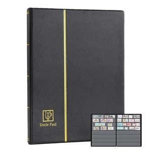 Stamp Albums 160 Pockets - Stockbooks with 30x197mm Sleeves, 10 Double Sided ... - Picture 1 of 6