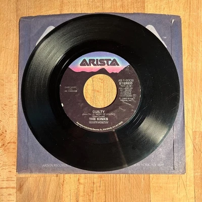 THE KINKS "Guilty"/"Do It Again" 45 Record Vinyl Single VG+ - Image 1 of 2