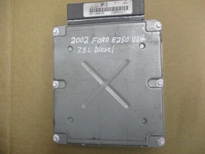 2002 FORD E250 E350 VAN 7.3L COMPUTER ECM ECU PCM MODULE 1C2F-12A650-AFD - Image 1 of 4