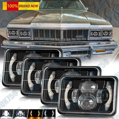 Faros LED DRL haz alto/bajo 4X6" para Chevrolet R2500 Suburban 1989-1991 Foto 1 de 4
