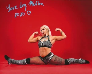 AEW IVY MALIBU Autographed 8x10 Photo WWE NXT ACW Fire Wrestling w/COA - Picture 1 of 1