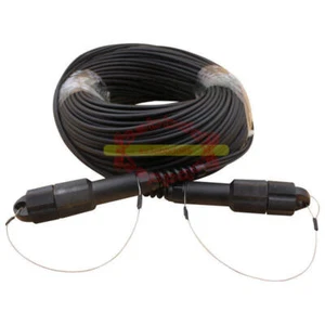 100M Outdoor LC MM Fiber Optic Patch Cord Waterproof 4 cores Armored TPU Cable - Afbeelding 1 van 4