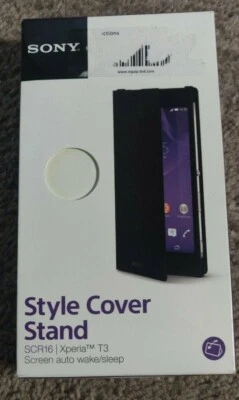 Sony Original BLANCO SCR16 Estilo Cubierta Soporte para Xperia T3 Original Paquete Minorista Foto 1 de 2
