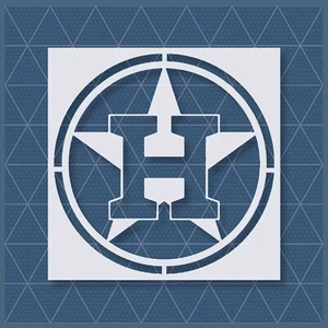 Astros Stencil – Houston Baseball Team, Sports Fan Art, Craft, Wall Decor - Picture 1 of 4