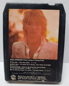 Rod Stewart Foot Loose Fancy Free 8 Track Tape Cartridge Vintage 1977 TESTED - Imagen 1 de 4