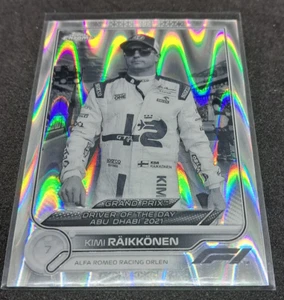F1 Topps Chrome 2022 Kimi Raikkonen Black White Raywave Refractor #193 Formula 1 - Zdjęcie 1 z 1