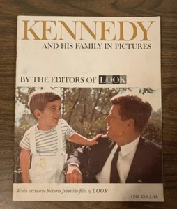 1963 LOOK Magazine KENNEDY AND HIS FAMILY IN PICTURES (MH123)-2 - Picture 1 of 9