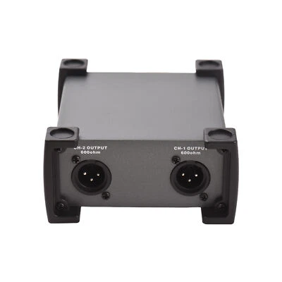 2 Channels Passive DI-Box Unit Hum Eliminator 1/4'' instrument Direct Box D8L3 - Image 1 of 4
