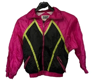 River Edge jogging Jacket New Vintage 1990's Women's Small with shoulder pads! - Picture 1 of 12