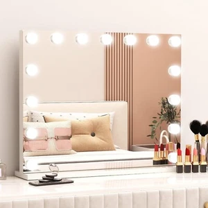 Hollywood Schminkspiegel mit Beleuchtung 15 LED Kosmetikspiegel Make up Spiegel - Bild 1 von 8