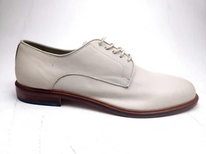 Barneys New York Oxford Herren 10 M Weiß Leder Schnürschuhe Elegant Schuhe Italien - Bild 1 von 11