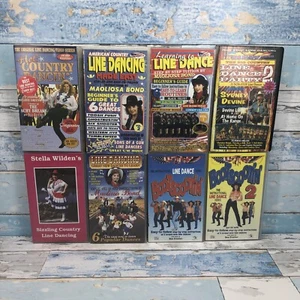 Line Dancing VHS Video Instructional Keep Fit Bundle Job Lot x8 - Picture 1 of 4