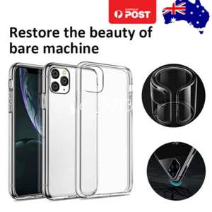 Shockproof Crystal Silicone Clear Case Cover For iPhone 11 12 Pro Max Ultra Slim - Picture 1 of 7