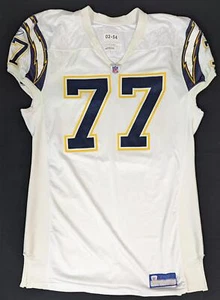 Toniu Fonoti 2004 Game Used San Diego Chargers Away Jersey PHOTOMATCHED Hawaii - Picture 1 of 10